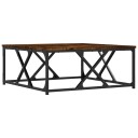 vidaXL Salongbord røkt eik 70x70x30 cm konstruert tre