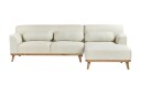 Bree Hjørnesofa 3 seter   Hvit/Lyst tre
