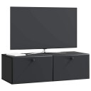  Vegghengt TV skap 98 x 41 x 30 cm Svart Konstruert tre