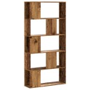  Bokhylle 5 etasjer gammelt tre 80,5x23,5x162,5cm konstruert tre