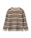 Fliink Ull Star Dot Pullover Knit Sandshell Multi (110 / 5 år)