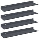 vidaXL Flytende hylle 4 pcs Antrasitt 40 x 8,5 x 2,5 cm Stål
