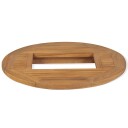 Bordplate ølkasse teak 70 cm