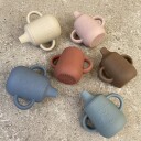 Nuuroo Aiko silicone cup with sippy lid Mahogany