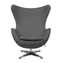 Lenestol HOME4YOU Grand 158x40xh75 cm cappuccino   Grå