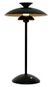 Elie Sort bordlampe 2W IP44   Oppladbar