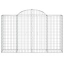  Gabionkurver buede 40 stk 200x50x120/140 cm galvanisert jern