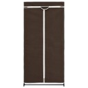 vidaXL Garderobeskap 2 stk brun 75x50x160 cm