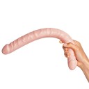 Willie City Realistisk 2-veis Dobbeltdildo 43 cm - Beige - Beige
