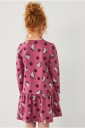Ellos Collection   Trikotkjole med volang   Rosa
