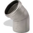 ACO 75 mm 30° avløpsalbue i rustfritt stål AISI 304 stainless 75mm