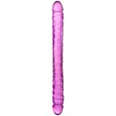 baseks Realistisk Dobbeldildo Large       - Lilla