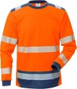 Fristads T-Shirt Långärmad 7724 Thv, Klass 3 Varsel Orange/marinblå Xs