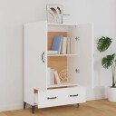 vidaXL Highboard hvit 70x31x115 cm konstruert tre
