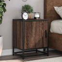  Nattbord 2 stk brun eik 40x31x50 cm konstruert tre og metall 8721102837777