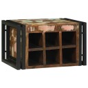 vidaXL Vinhylle Flerfarget 46 x 35 x 27.5 cm Massivt gjenvunnet tre