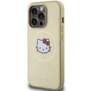 Hello Kitty Hkhmp14xpghckd Iphone 14 Pro Max 6.7" Gold/Gold Hardcase Leather Kitty Head Magsafe