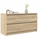 TV benk sonoma eik 100x35x54 cm konstruert tre