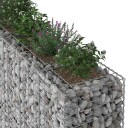  Gabion hevet seng 4 pcs sølv 330 x 50 x 150 cm Galvanisert Stål