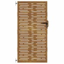 vidaXL Hageport 85x175 cm cortenstål firkantet design