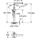 Grohe Lineare 1-greps badekarbatteri Krom