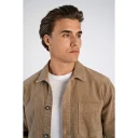 Lindbergh Overtreksskjorte Superflex Corduroy Beige