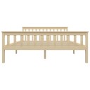 vidaXL Sengeramme lyst heltre furu 160x200 cm