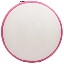  Oppblåsbar gymnastikkmatte med pumpe 100x100x10 cm PVC rosa