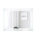 LED baderomsspeil med antidugg dobbel belysning 80x60 cm
