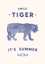 Smile Tiger Poster Plakat / 21x30cm