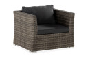 Loungelenestol Wisconsin Premium Kunstrotting/Grå   Grå|Beige