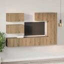  TV benksett 6 pcs artisan eik 30.5 x 30 x 90 cm Konstruert tre
