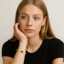 Amalies Design Armbånd G   Gul/sort Gul