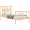 vidaXL Sengeramme med hodegavl 3FT single heltre