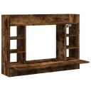  Veggmontert skrivebord røkt eik 105x48x75 cm konstruert tre