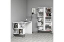 Skrivebord Amtorp 120 cm med Oppbevaring Hylle + Bokhylle   Ekstra Hvit