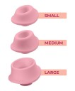 Womanizer Rosa Sugehoder 3 stk. Large     - Lyserosa