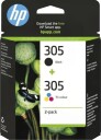 HP 305 svart/farge blekkpatron original 2 pk 6ZD17AE#30N