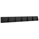 vidaXL Støttemur 6 stk. 60 x 12 x 30 cm Stål Svart
