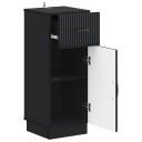 vidaXL Baderom Oppbevaringsskap HOORN Svart 30 x 31 x 77 cm