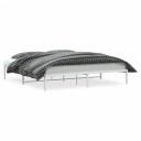 vidaXL Sengeramme i metall hvit 193x203 cm 8721012304826