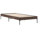  Sengeramme brun eik 90x190 cm konstruert tre og metall 8721012985810