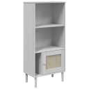  Bokhylle SENJA hvit 60x35x130 cm heltre furu 8721012134751
