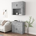  Highboard betonggrå konstruert tre 8720845823009