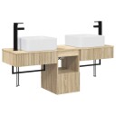 vidaXL Baderomsskapsett 3 stk. Sonoma eik 53 x 35 x 39 cm