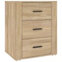 vidaXL Nattbord sonoma eik 50x36x60 cm konstruert tre