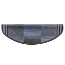 vidaXL Selvklebende trappematter 5 stk 65x25 cm svart og grå