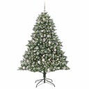  Kunstig juletre grønn 126 x 126 x 180 cm PVC og plast og stål