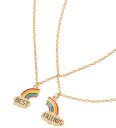Name It 2 pk vennskapssmykke   gold/rainbow