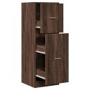  Apotekskap brun eik 40x41x118 cm konstruert tre